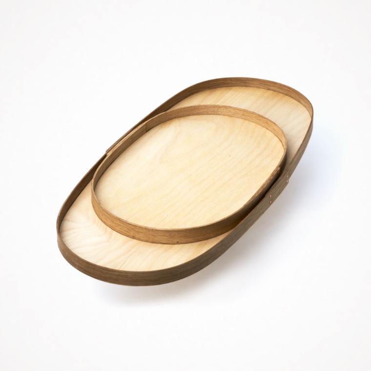 샤스톤박스 우드 트레이 - 오벌 M shaker box wood tray oval Medium