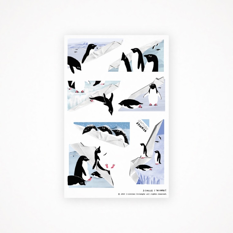 삼오세모 코너 스티커 (펭귄) Corner Stickers Penguin