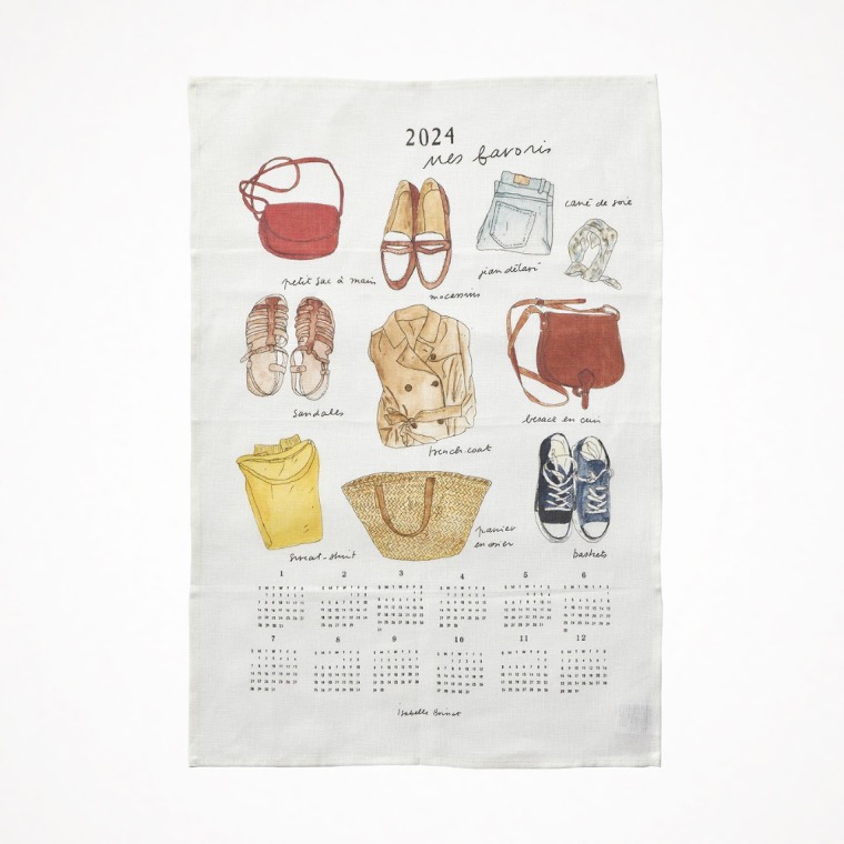 포그리넨워크 2024 리넨 캘린더 (내가 좋아하는 것) Linen Calendar Mon Favori - offtime