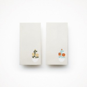 온기경 마음을 담는 봉투 - 모란과 달항아리 (2 종류, 편지봉투 1매 + 편지지 2매)