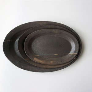 노산도방 그림 카카오 오벌 플레이트 Greem Cacao Oval Plate