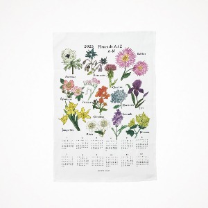 포그리넨워크 리넨 캘린더 클로스 2023 프랑스의 꽃 A~M Linen Calendar Cloth Fleurs