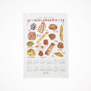 포그리넨워크 리넨 캘린더 클로스 2023 블랑제리 Linen Calendar Cloth Boulangerie